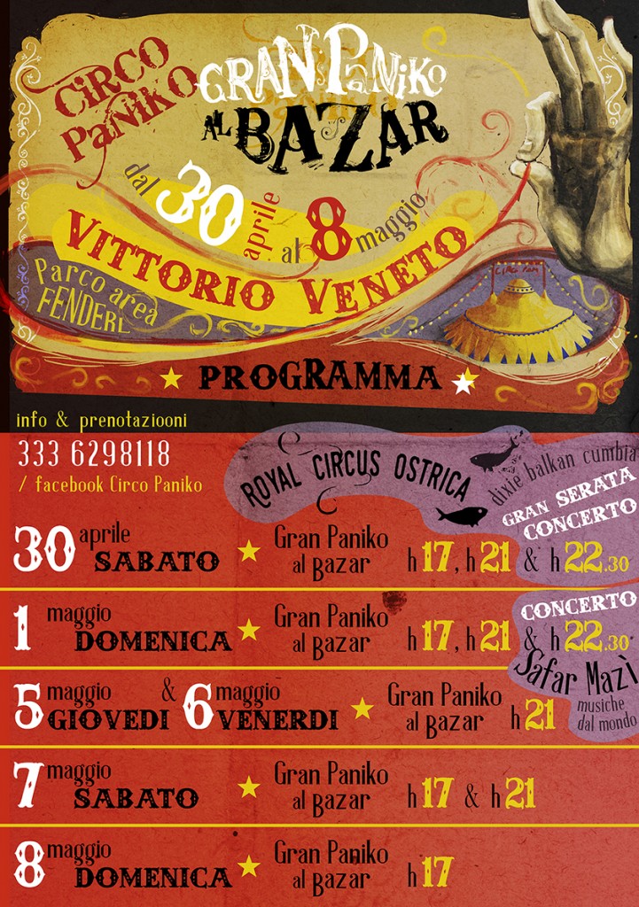 CIRCO PANIKO - programma Vittorio Veneto_